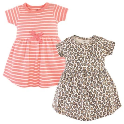 Touched By Nature Kids'  Organic Cotton Dress Duo Short And Styles In Multi
