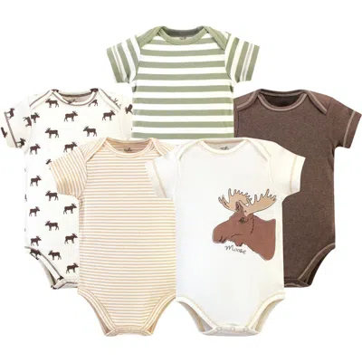 Touched By Nature Babies'  Organic Cotton Infant One-pieces In Multi