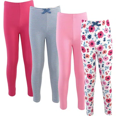 Touched By Nature Kids'  Organic Cotton Leggings For Young Ladies In Multi