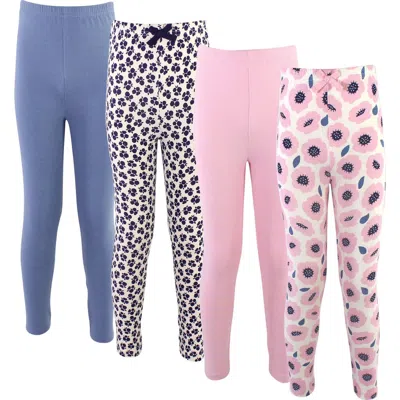 Touched By Nature Kids'  Organic Cotton Leggings For Young Ladies In Multi
