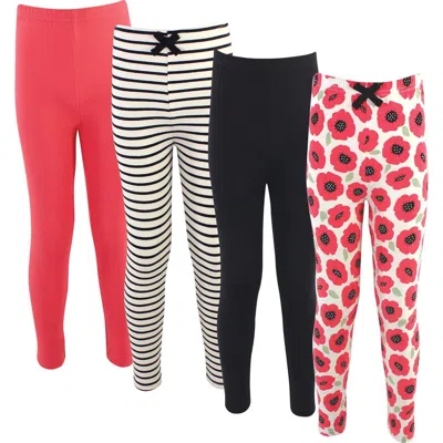Touched By Nature Kids'  Organic Cotton Leggings For Young Ladies In Multi