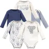 Touched By Nature Babies'  Organic Cotton Long-sleeve Bodysuits In Multi
