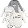 Touched By Nature Babies'  Organic Cotton Long-sleeve Bodysuits In Multi