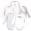 Touched By Nature Babies'  Organic Cotton Long-sleeve Bodysuits In Multi