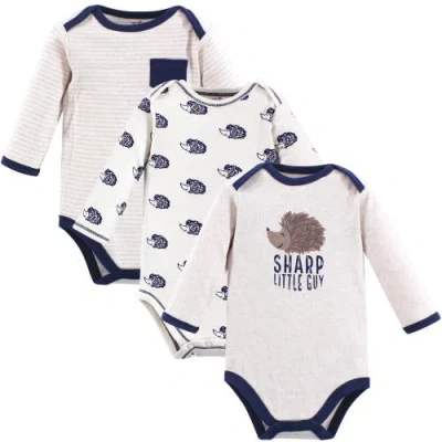 Touched By Nature Babies'  Organic Cotton Long-sleeve Bodysuits In White