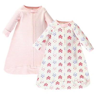 Touched By Nature Babies'  Organic Cotton Long-sleeve Wearable Sleeping Bag, Sack, Blanket In Orange