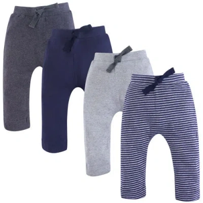 Touched By Nature Babies'  Organic Cotton Pants Bottoms In Blue