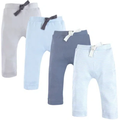 Touched By Nature Babies'  Organic Cotton Pants Bottoms In Blue