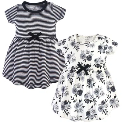 Touched By Nature Kids'  Organic Cotton Short-sleeve And Long-sleeve Dresses In Multi