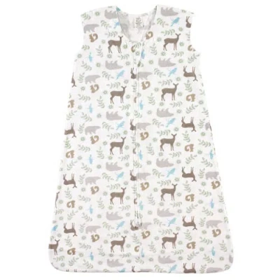 Touched By Nature Organic Cotton Sleeveless Wearable Sleeping Bag, Sack, Blanket In Multi