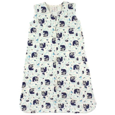 Touched By Nature Organic Cotton Sleeveless Wearable Sleeping Bag, Sack, Blanket In Multi