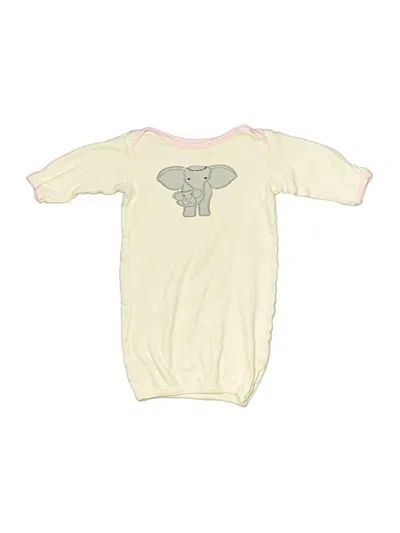Pre-owned Touched By Nature Babies' Short Sleeve Onesie In Ivory