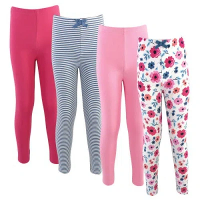 Touched By Nature Babies'  Soft Organic Cotton Leggings In Multi