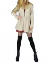 Tough Luv Sgt. Pepper Thermal Victorian Boho Jacket In Natural Color In Multi
