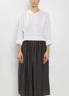 Toujours Bolero Cotton Silk Blouse In White