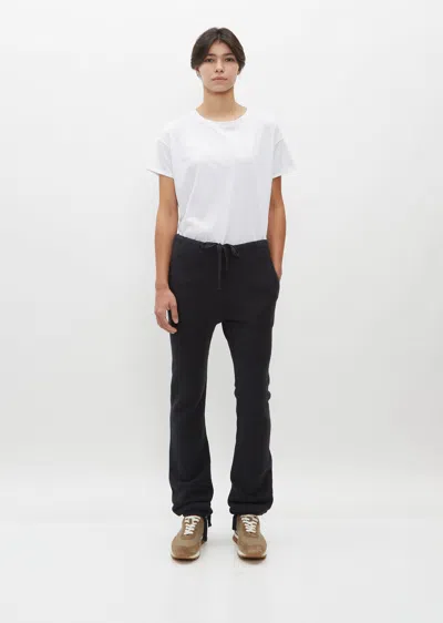 Toujours Cotton Sweat Trousers In Heather Black