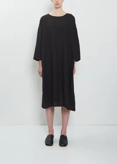 Toujours Linen Over Dress In Black