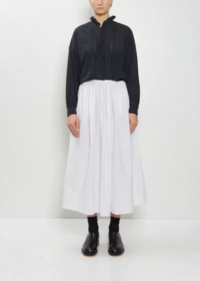 Toujours Random Pleated Cotton Silk Skirt