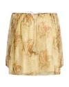 Toupy Woman Top Khaki Size Onesize Viscose, Metallic Fiber In Neutral