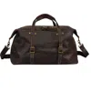 Touri Brown Large Leather Weekender In Brown