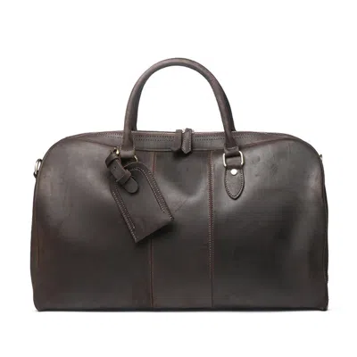Touri Classic Duffle With Luggage Tag - Dark Brown