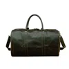 Touri Women's Genuine Leather Holdall - Worn Look Brown In Brown