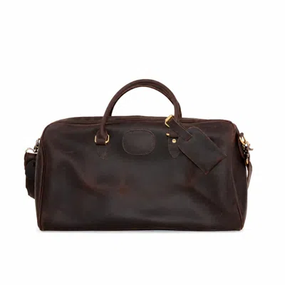 Touri Women's Overnight Leather Bag Dark Brown