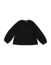 Touriste Toddler Girl T-shirt Black Size 4 Viscose, Polyamide, Elastane In Black