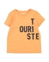 Touriste Toddler T-shirt Apricot Size 3 Cotton In Orange