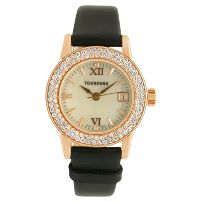 Pre-owned Tourneau 18k Rose Gold Watch 28mm In Red