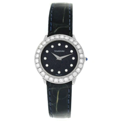 Tourneau Super Oro Round Quartz Diamond Black Dial Ladies Watch Ca4138-bk
