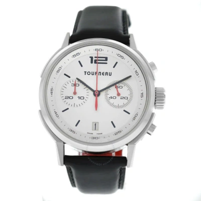 Tourneau Tny Chronograph Automatic White Dial Men's Watch Tny400301004 In Black / White