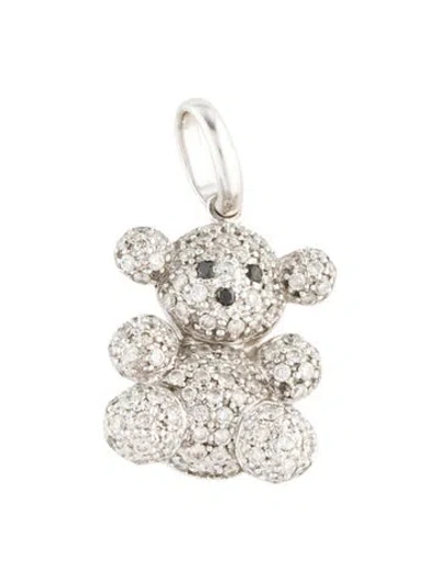 Pre-owned Tous 18k Diamond Bubble Bear Pendant In Multicolor