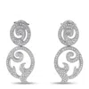 Tous 18k White Gold 1.75ct Diamond Earrings To03-061025 In Metallic