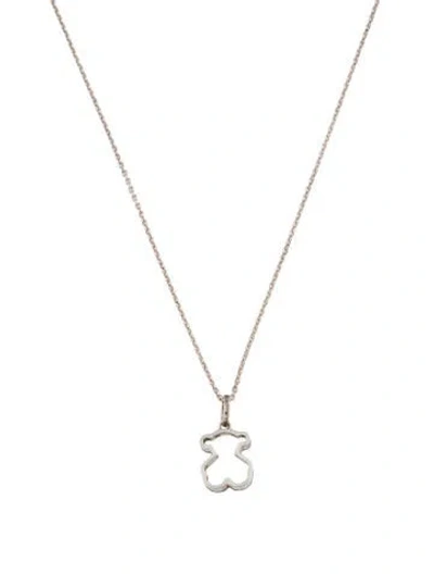 Pre-owned Tous Acrylic Galaxy Pendant Necklace, 18.25" In Neutral