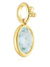 Tous Aquamarine-embellished Pendant In Gold