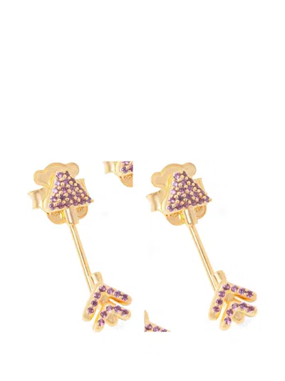 Tous Arrow Earrings In Gold