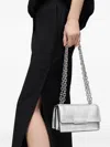 Tous Audree Chain-strap Flap Shoulder Bag In Silver