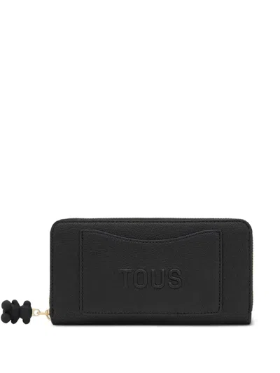 Tous Back To Basics Zip Wallet In Black