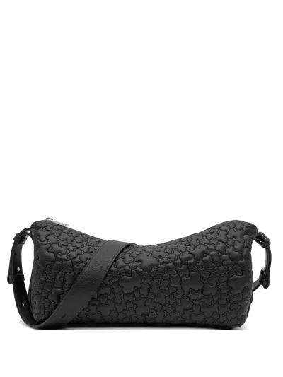 Tous Bear-embossed Cross Body Bag In Black