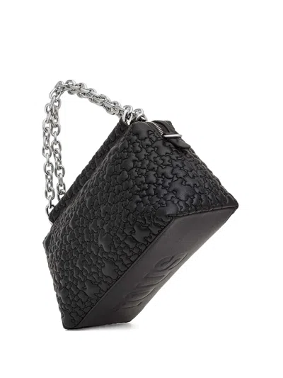 Tous Bear-quilted Shoulder Bag In Black