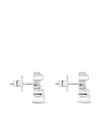 Tous Bear-shaped Crystal Earrings In Silver