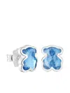 Tous Bear-shaped Stud Earrings In Blue