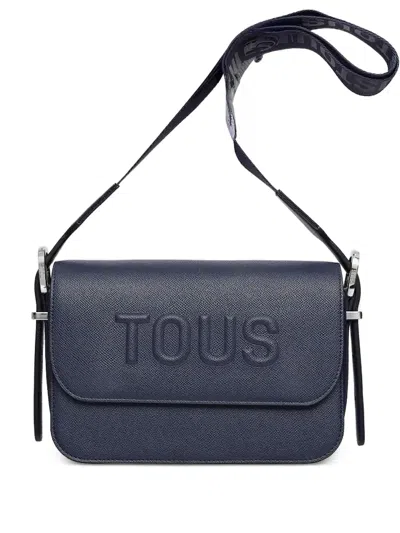 Tous Brenda Embossed Logo Satchel In Blue