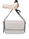 Tous Brenda Logo-embossed Crossbody Bag In Gray