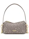 Tous Chain-strap Patterned Satchel Bag In Gray