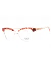 Tous Chic Rectangular Eyeglasses For Women In Orange