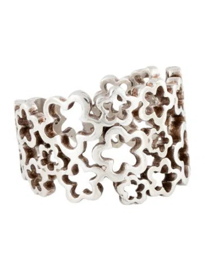 Pre-owned Tous Cutout Flower Ring In Multicolor