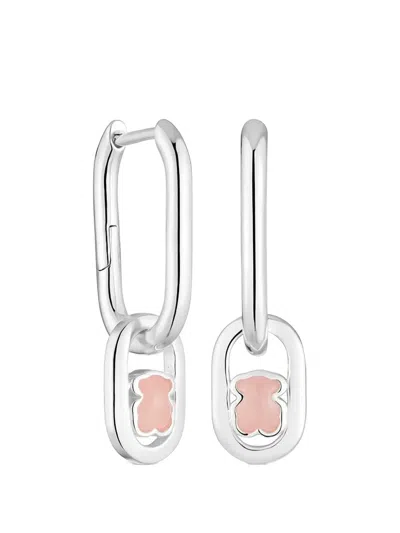 Tous Cutout Motif Earrings In Metallic