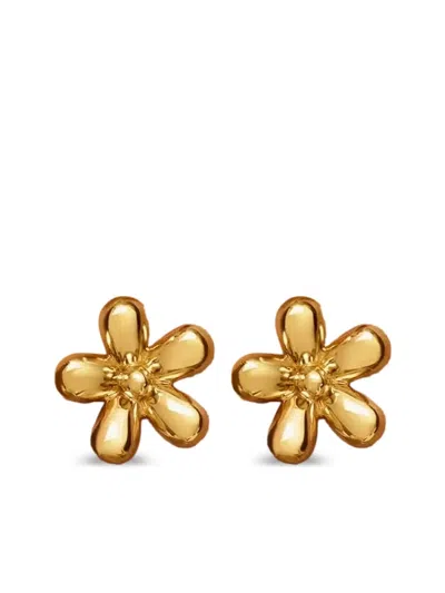 Tous Daisy Flower-shaped Stud Earrings In Gold